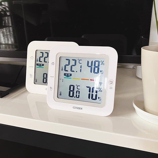 室内外温湿度計　シチズン　THM527 電化上手　一条工務店 i-smart　アイスマート 注文住宅　